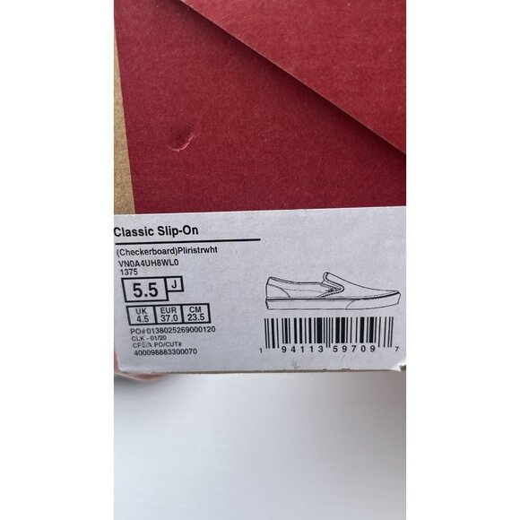 NWOT Vans Lavender & White Checkerboard 5.5 - Picture 3 of 11